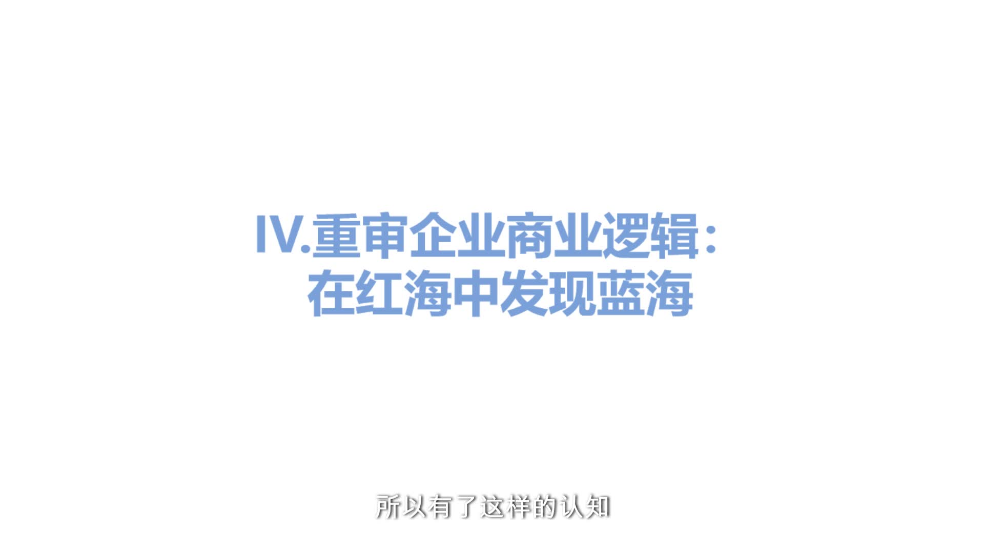 4.重审企业商业逻辑：在红海中发现蓝海